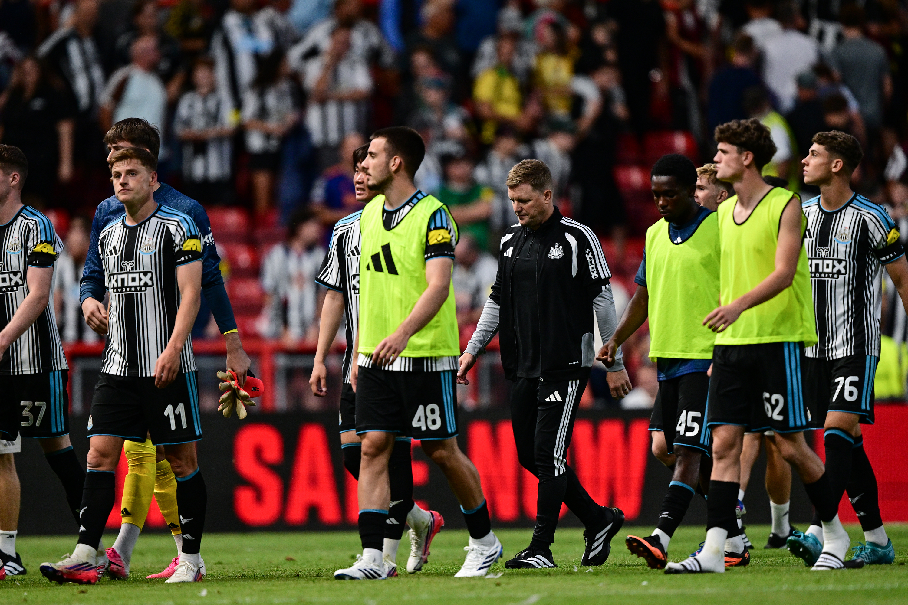 Newcastle United Head Coach Eddie Howe following the Pre Season Friendly between Bristol City and Newcastle United at Ashton Gate Stadium on July 29, 2026 in Bristol, England.
