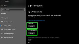 Windows Hello Setup