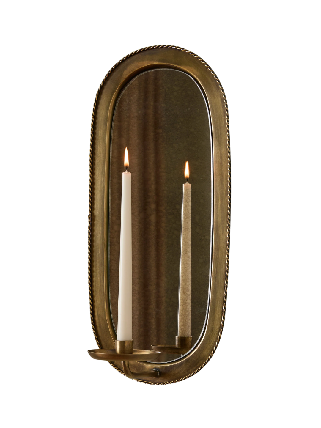 a brass candle sconce