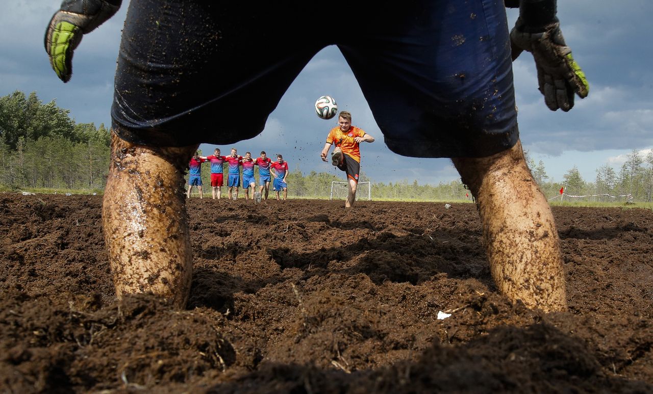 Swamp soccer.