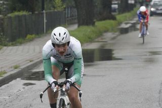 Third was enough to keep Marianne Vos (Nederland Bloeit) in the race lead.