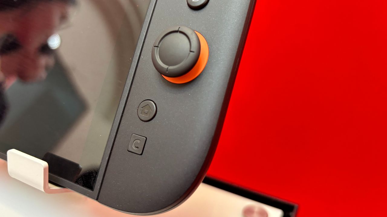 A close up of the Nintendo Switch 2 console