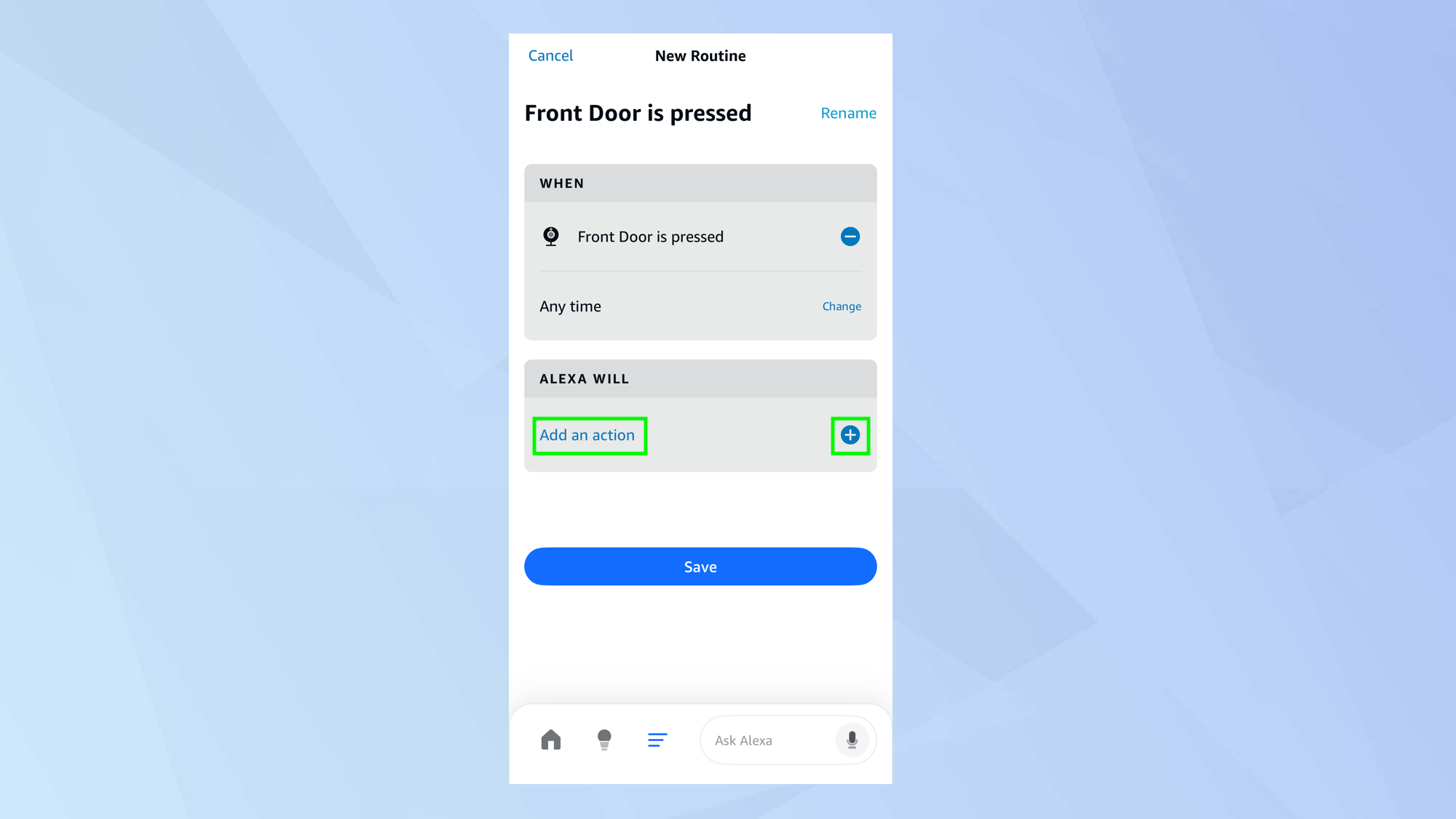 Create Alexa routines triggered by your Ring device