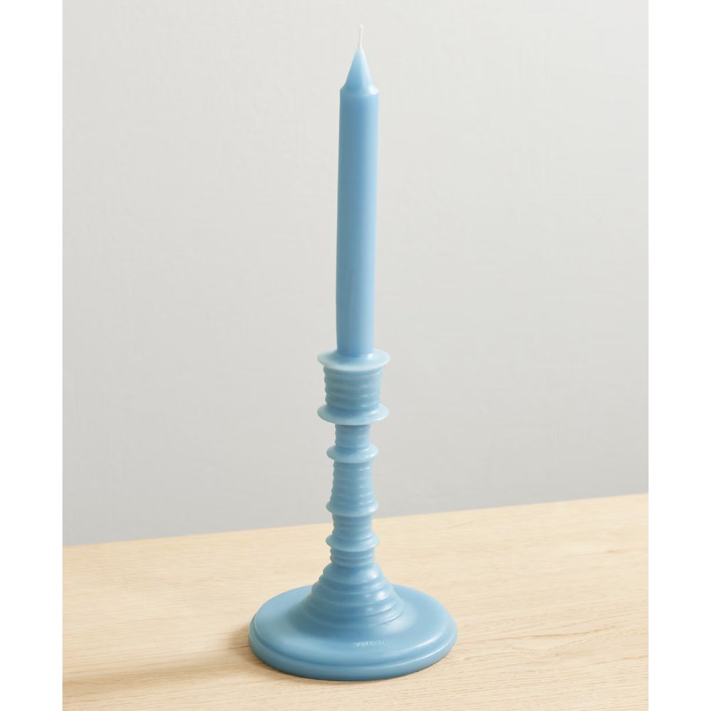 light blue candle