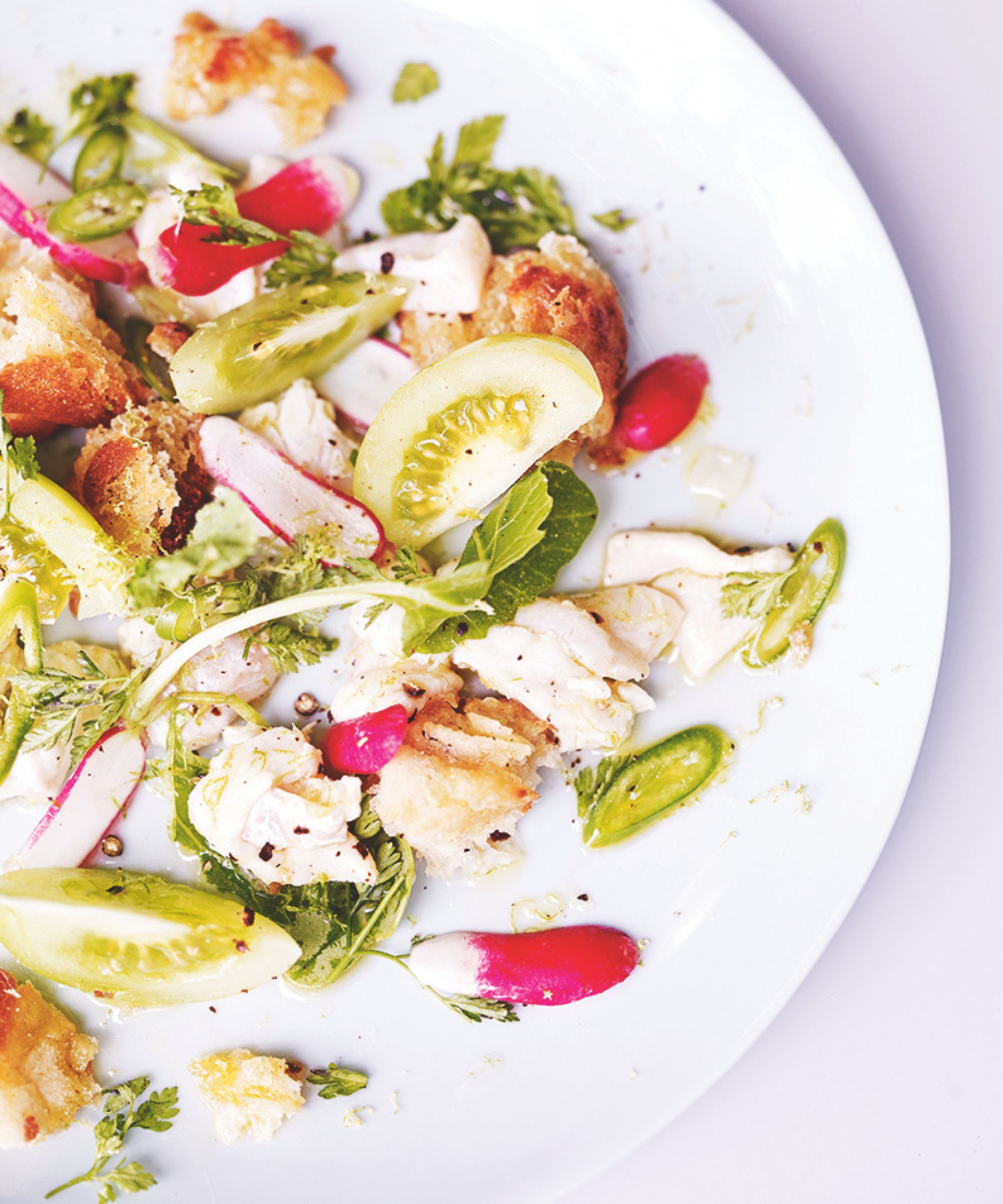 British style ceviche salad