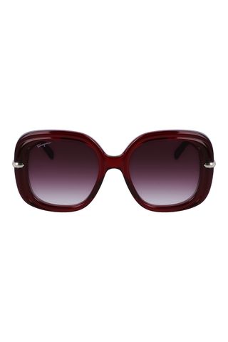 FERRAGAMO 54mm Gradient Rectangular Sunglasses 