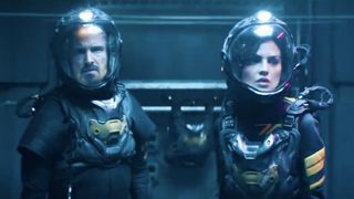 A still from the teaser of Ash showing two people in astronaut outfits