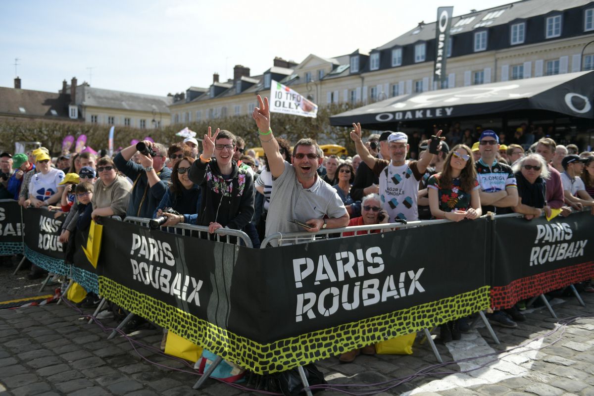 The sunny weather ensured a large number of fans came out