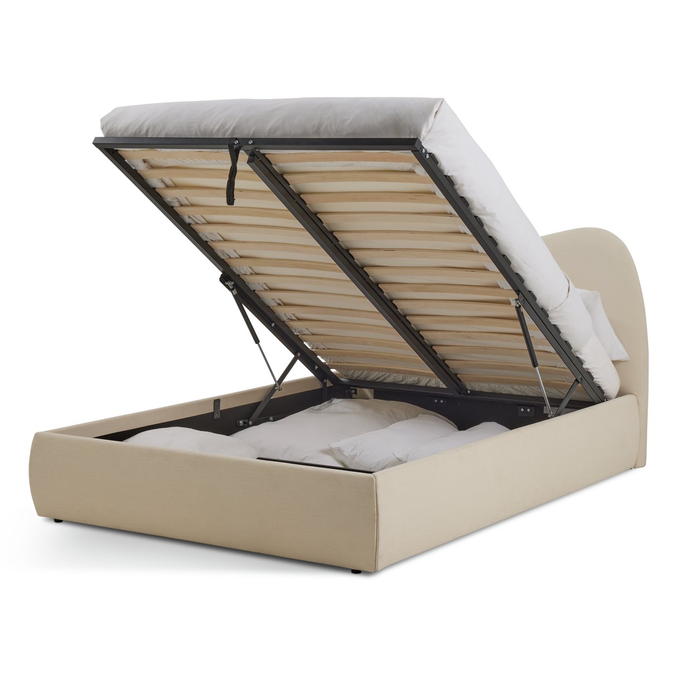 Habitat Orton Small Double End Lift Ottoman Bed - Natural