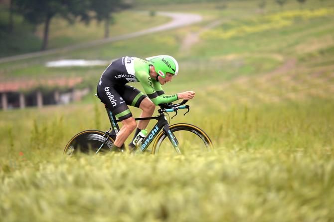 Wilco Kelderman (Belkin) put in a strong ride in the TT