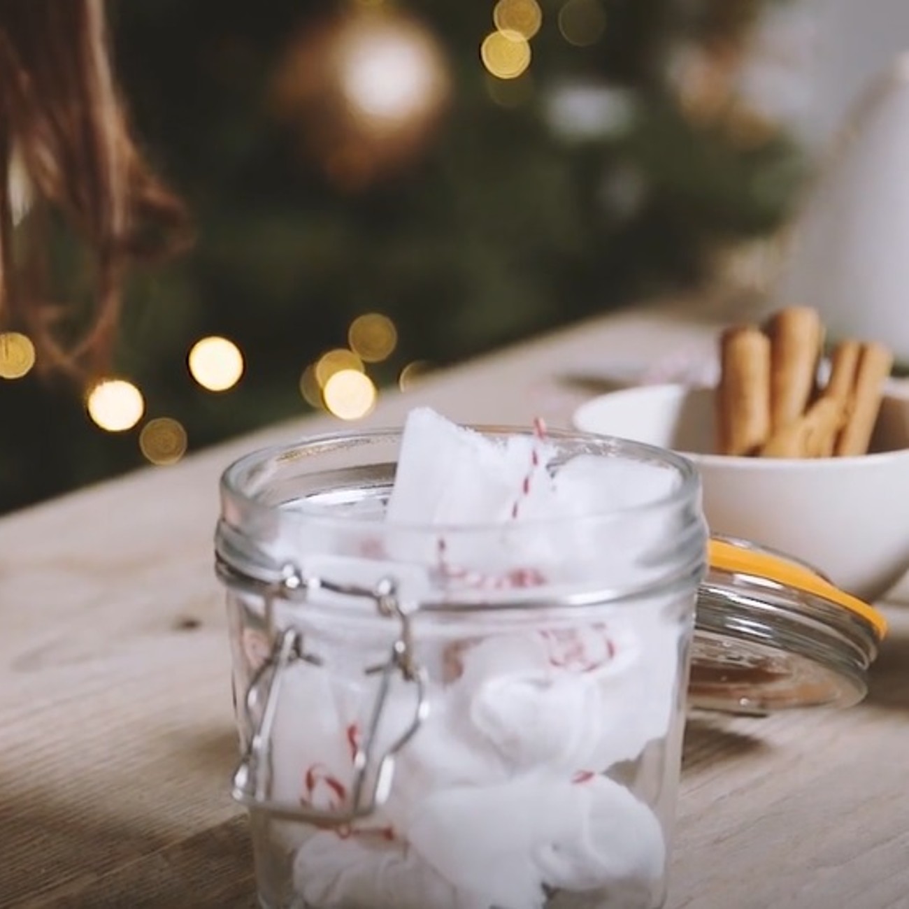 mulled cidar sachets in glass jar