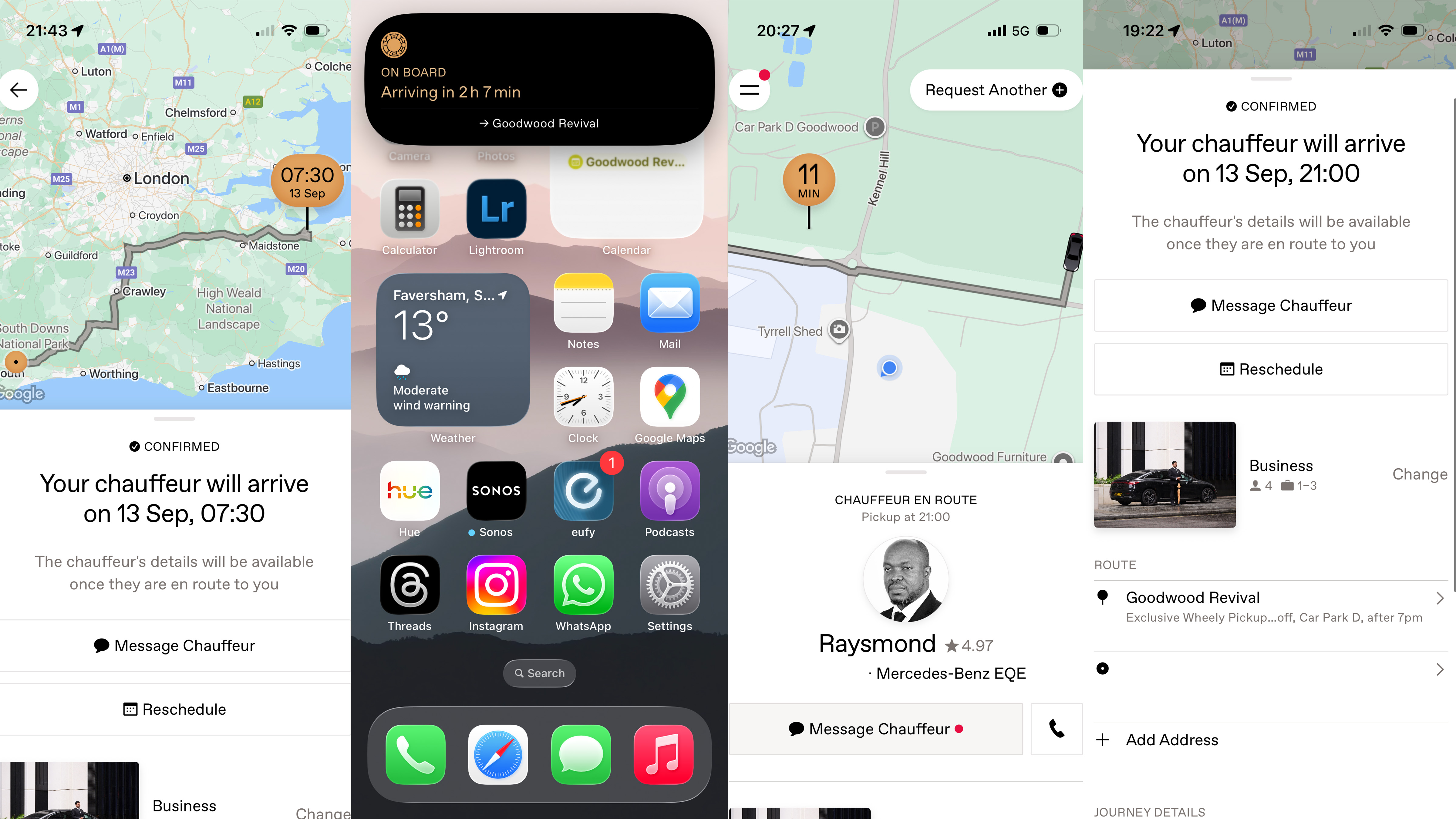Wheely chauffeur app