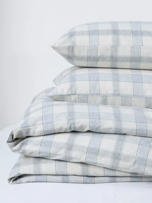 Oslo Brushed Cotton Check Bedding