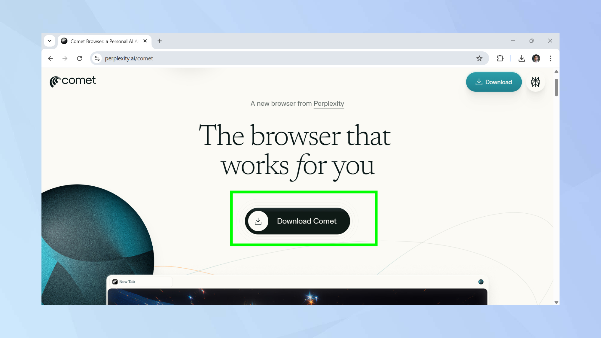 Visit Comet&amp;rsquo;s website 