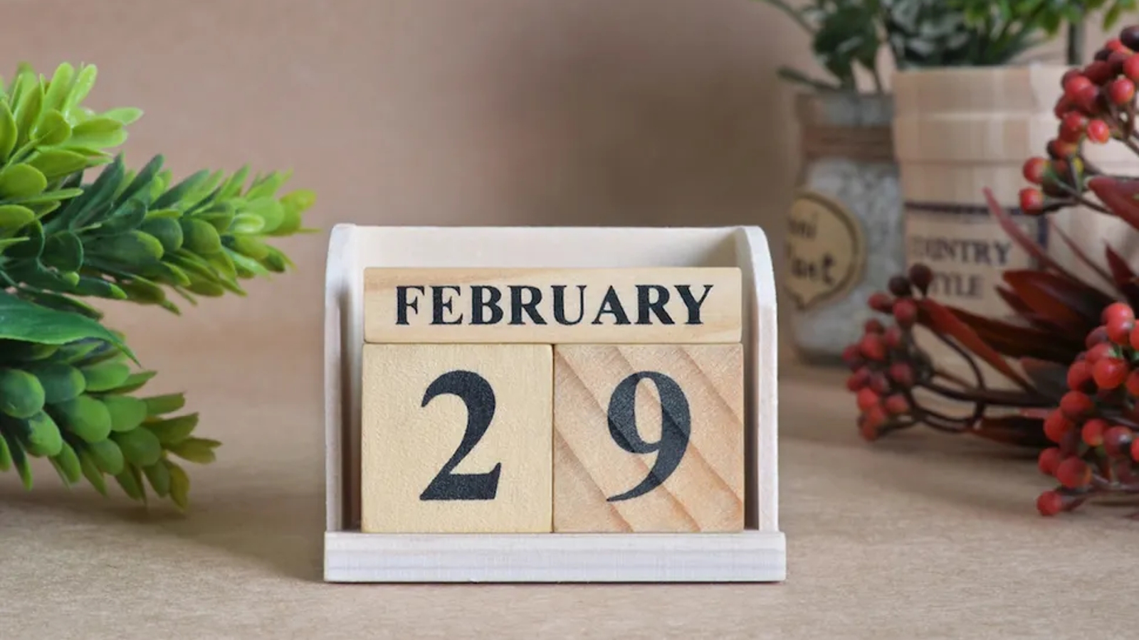 A calendar showing the date February 29