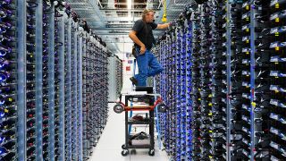 Google engineer Roger at the Oklahoma data center