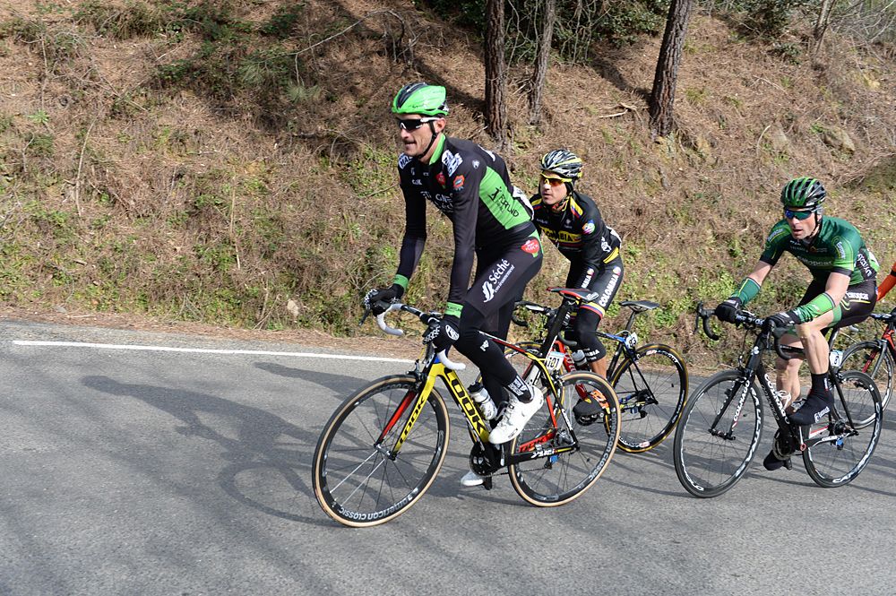 Brice Feillu (Bretagne-Seche Environnement) leads the breakaway