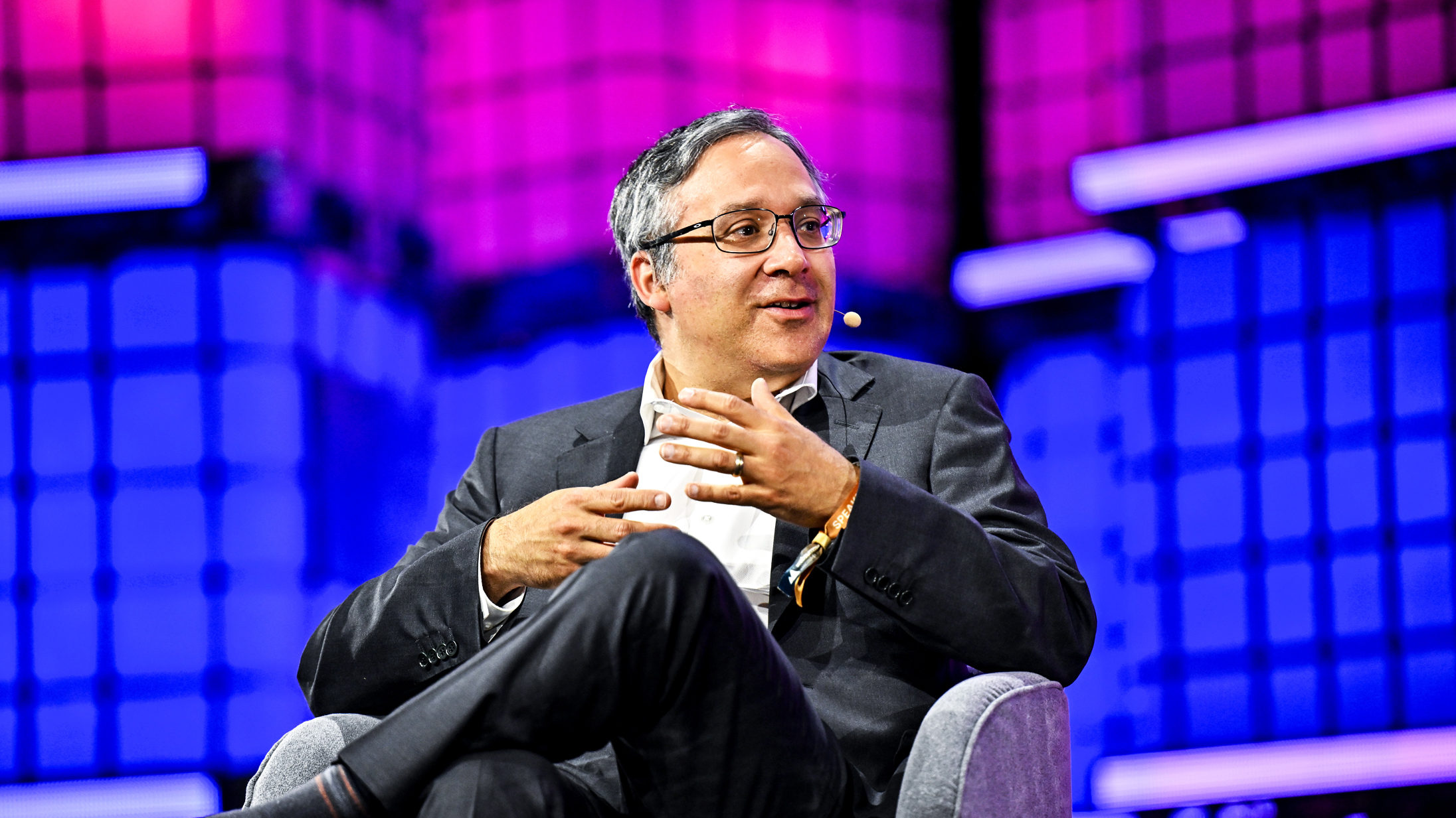 British Columbia , Canada - 27 May 2025; Gary Marcus, Professor, scientist, bestselling author, entrepreneur, and AI contrarian, on centre stage during opening night at Web Summit Vancouver 2025 at Vancouver Convention Centre in Vancouver, Canada. (Photo By Sam Barnes/Web Summit via Sportsfile via Getty Images)