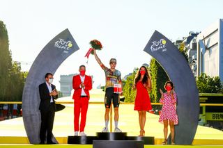 Wout Van Aert Super Combativity award podium 2022 Tour de France