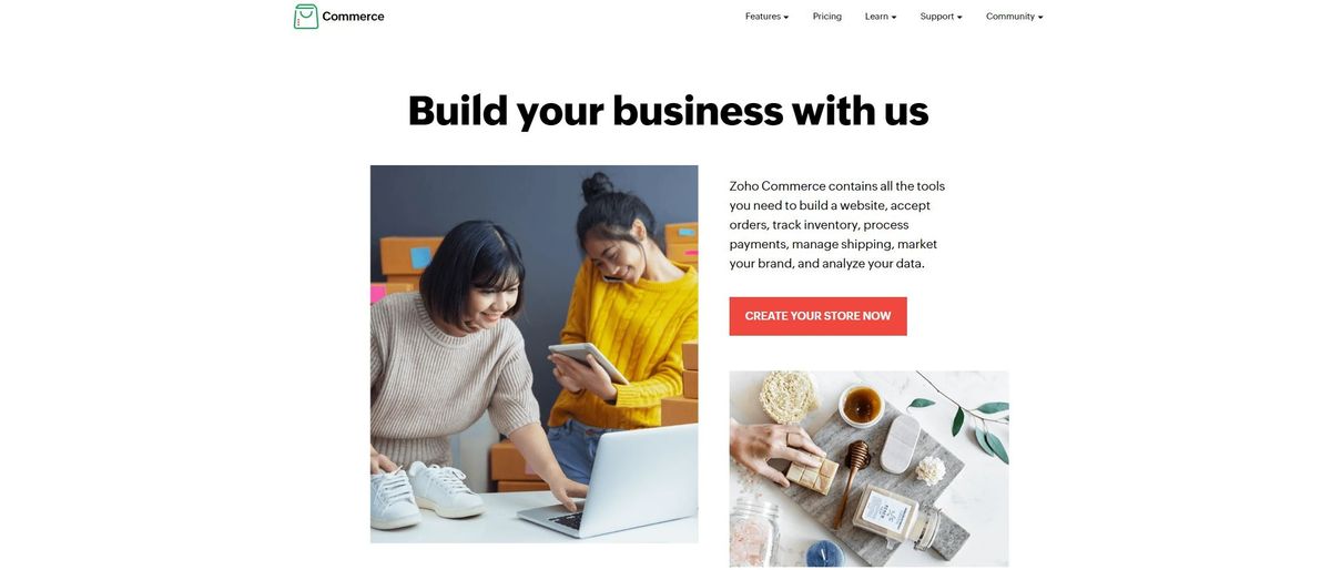 Zoho Commerce Review Hero