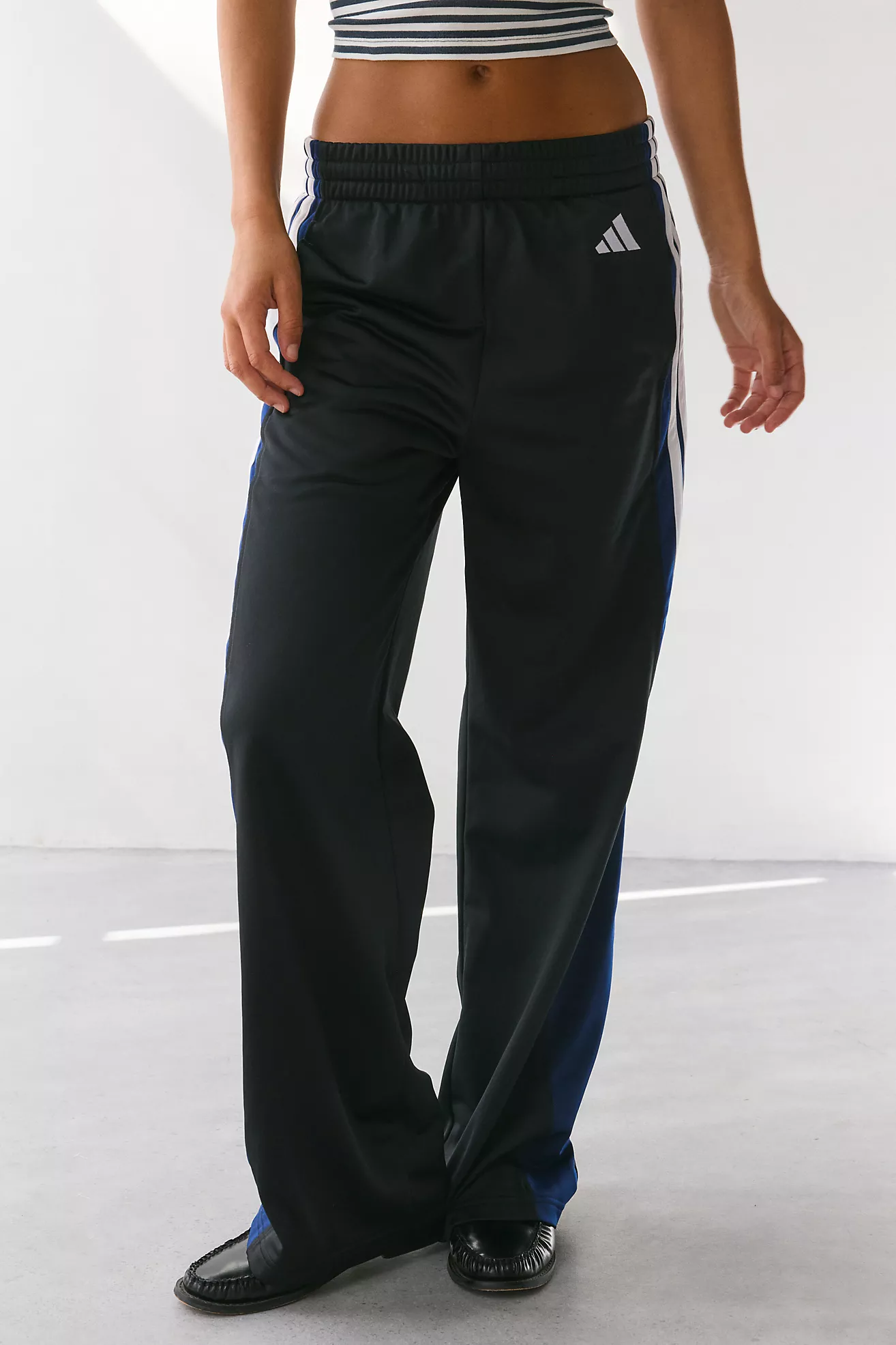 Adidas Tricot 3-Stripe Straight Leg Track Pant