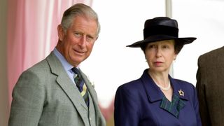 Prince Charles, The Prince of Wales and Princess Anne, The Princess Royal attend the Braemar Highland Games