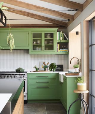 Green kitchen units
