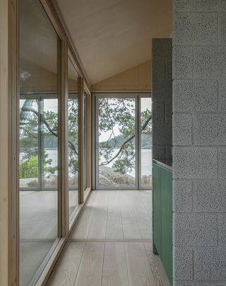 a frame house view