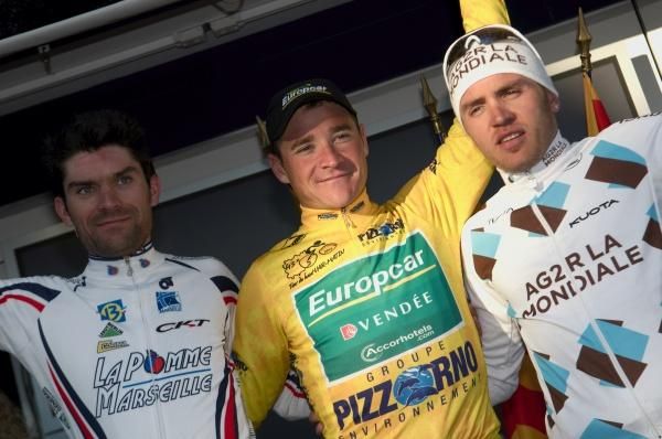 Thomas Voeckler (Europcar) on the podium