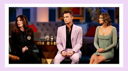 What is 'Vanderpump Rules: Secrets Revealed' about? -- "Reunion" -- Pictured: (l-r) Lisa Vanderpump, James Kennedy, Raquel Leviss