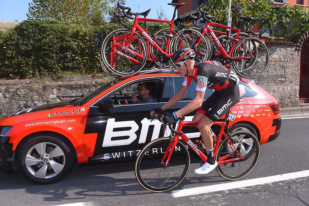 Patrick Muller talks with BMC director Fabio Baldato