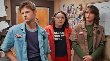 Ryan Micho, Grace Reiter and Tommy Armstrong in "Minimum Wage" on Netflix