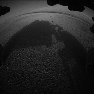 Curiosity's Front Hazcam View Right on Sol 0