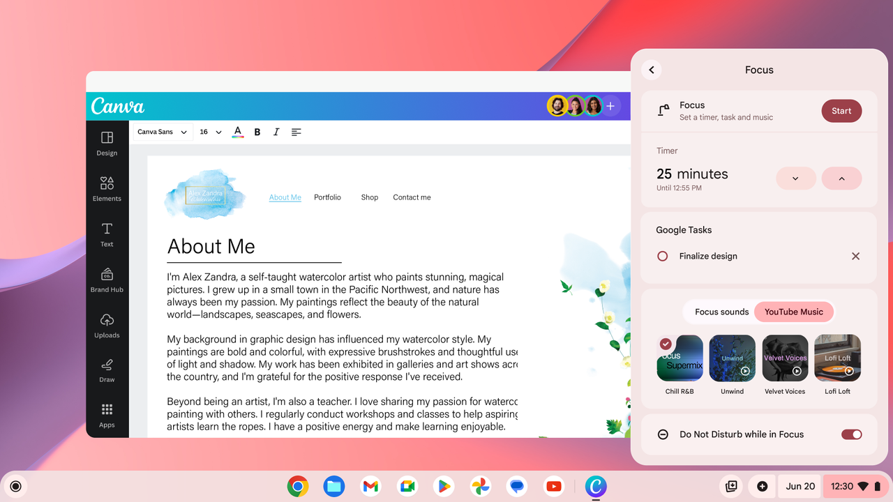 Chromebook Plus AI features
