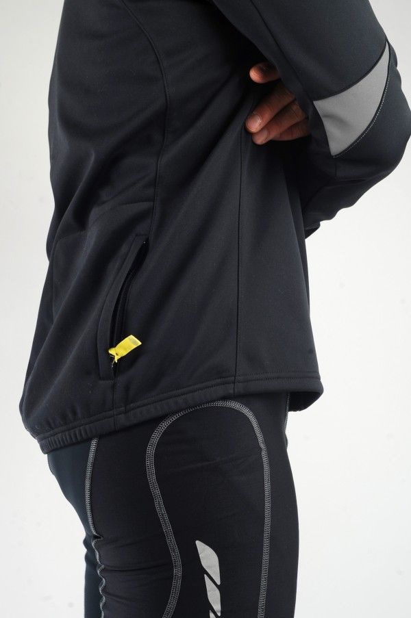 The disappointingly loose hem allows cold air to come up from below and is cut too low in front for road riding