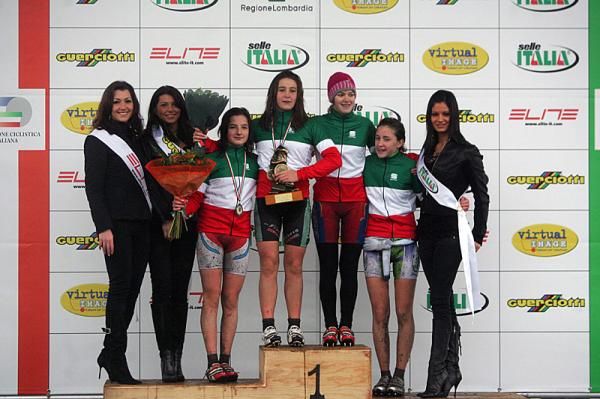 The podium for the girls