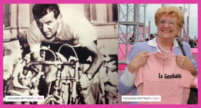 Giovanni Pettinati's pink jersey from 1958