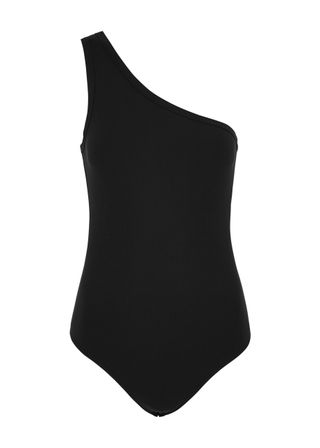 Suit Yourself One-Shoulder Stretch-Jersey Bodysuit