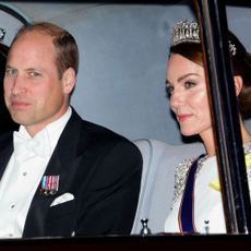 The Prince and Princess of Wales attend a state banquet for the President of the Republic of South Africa