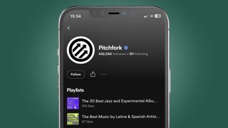 Pitchfork's Spotify account