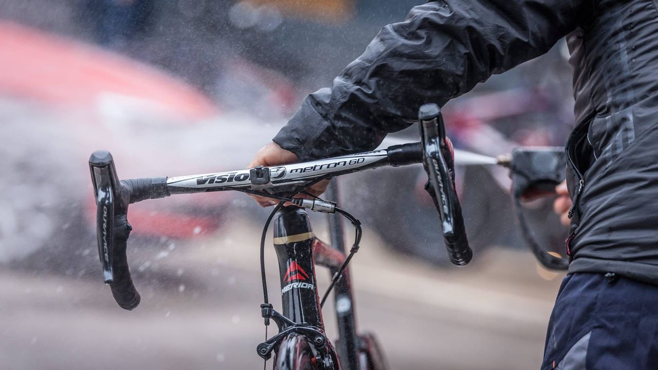 Some riders on the team have been tiding black bikes during the team camp