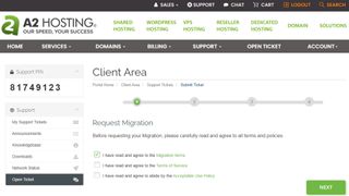 A2 Hosting's WordPress migration