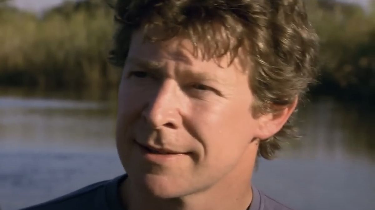 Adam Britton talking about crocodiles on 60 Minutes