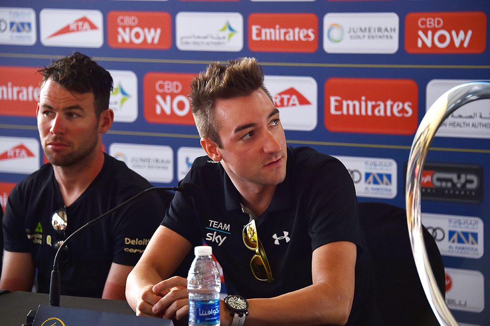 Mark Cavendish and Elia Viviani