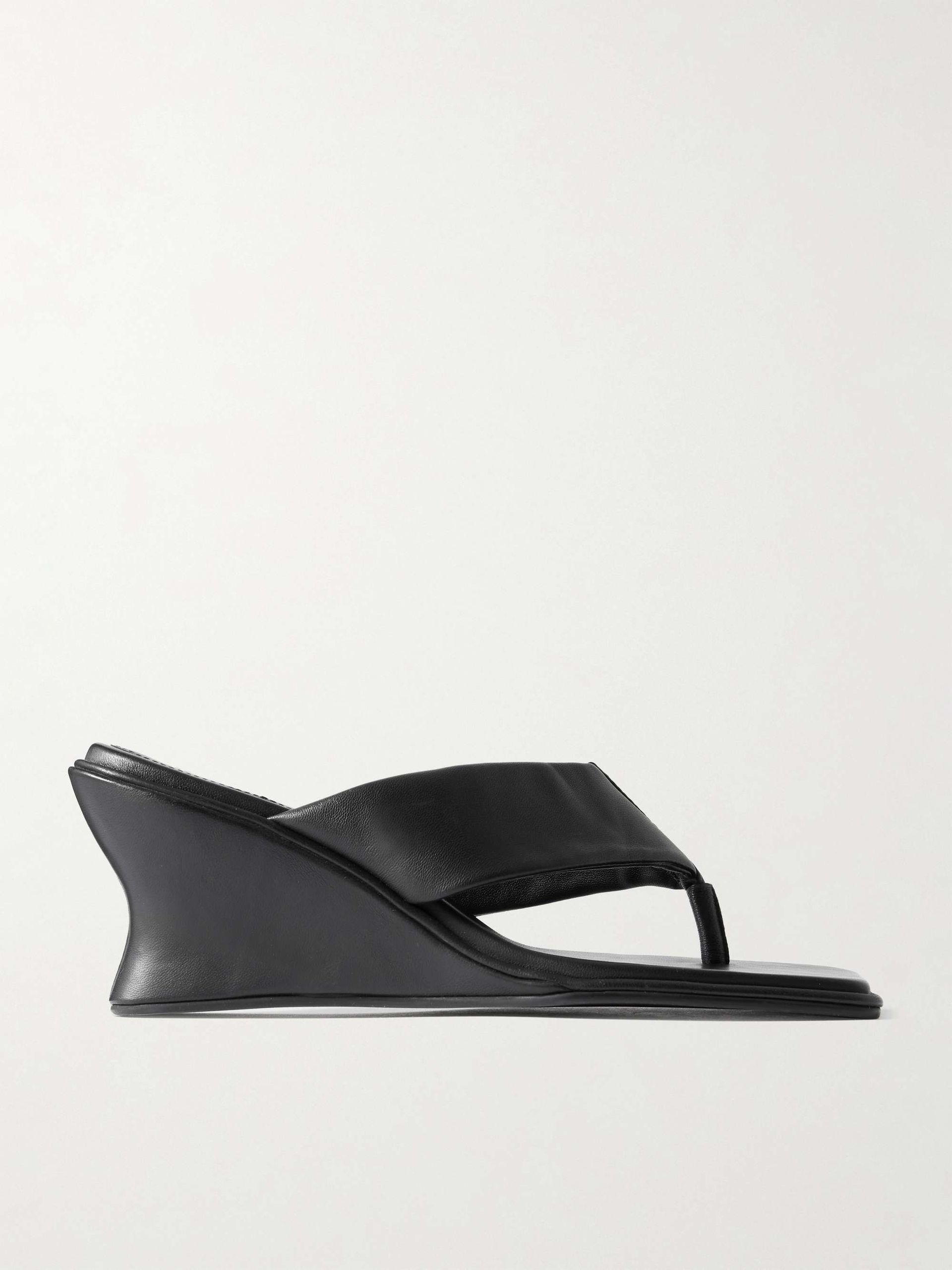 Leather Wedge Sandals