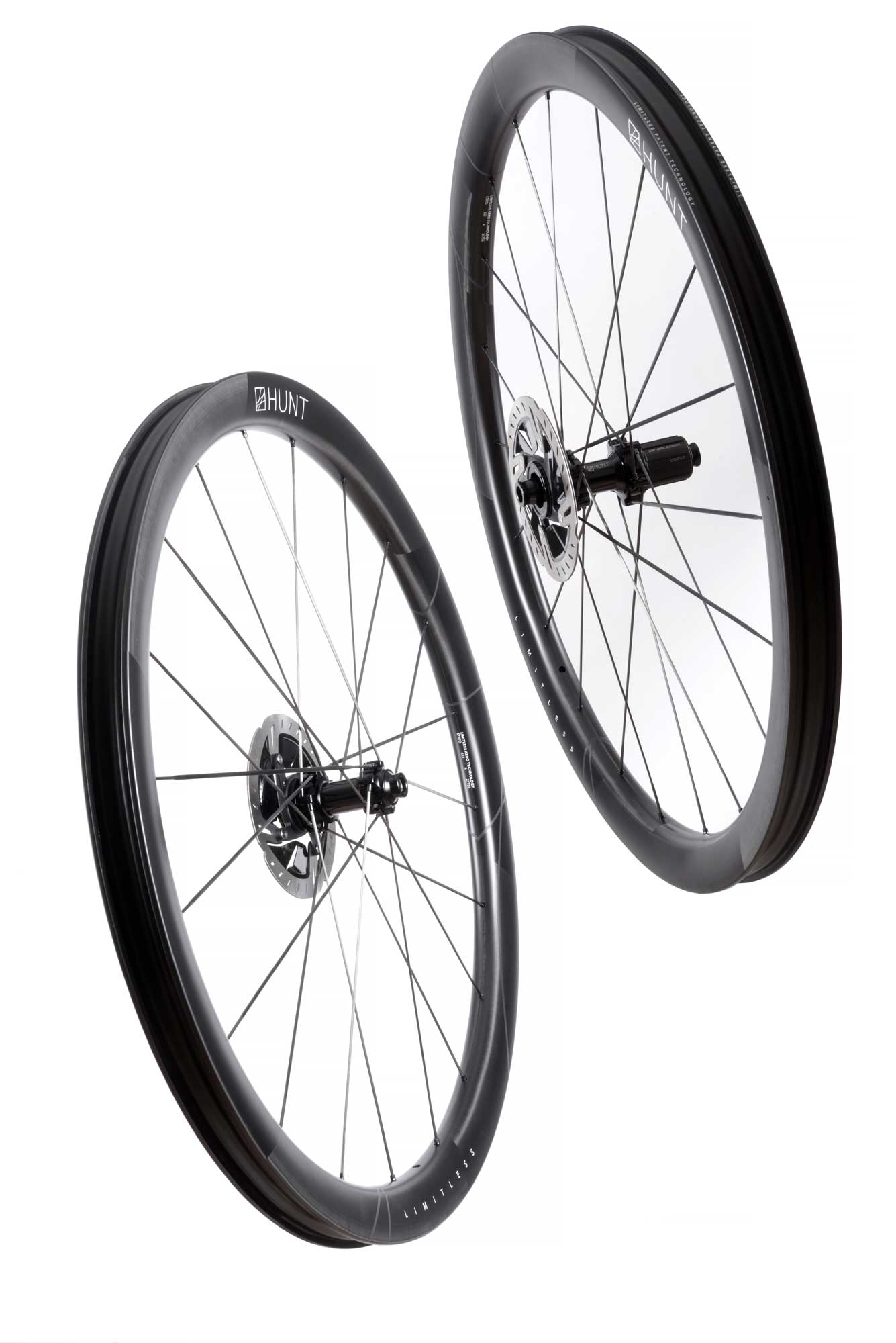Hunt 40 Limitless Gravel Aero Ud Carbon Spoke Wheelset