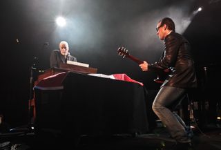 Get it on, Jon Lord and Joe Bonamassa at the Sunflower Jam at the Royal Albert Hall in 2011