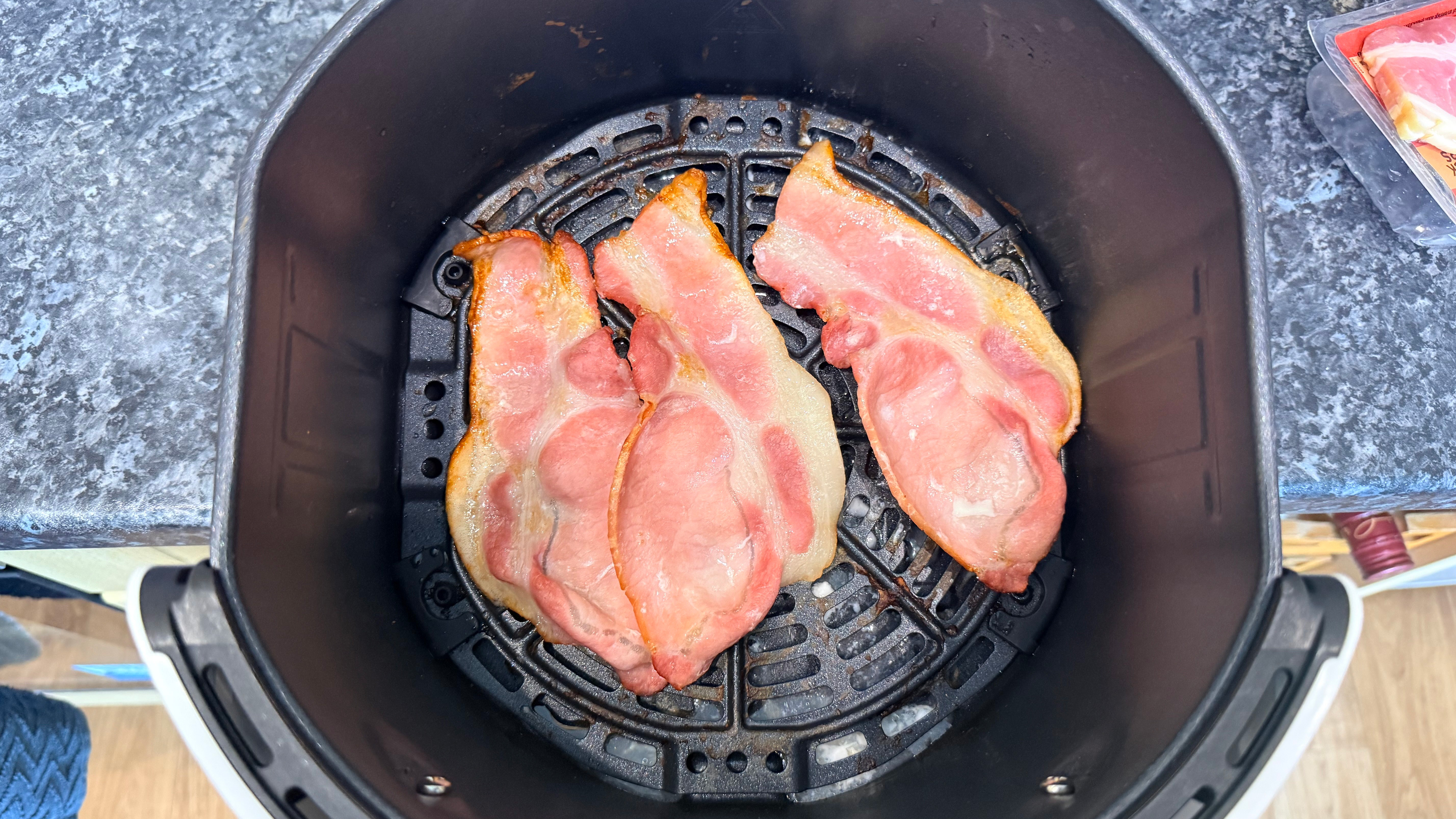food cooked on the laura ashley air fryer in the air fryer basket