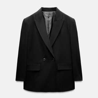 Black oversized blazer from Zara