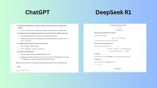 ChatGPT vs DeepSeek R1 screenshot